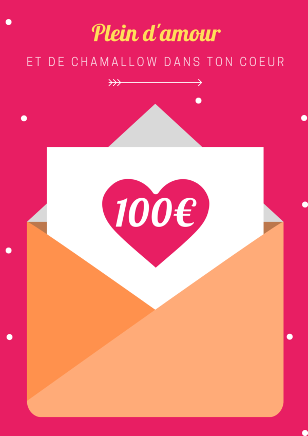 carte cadeau avec montant 100