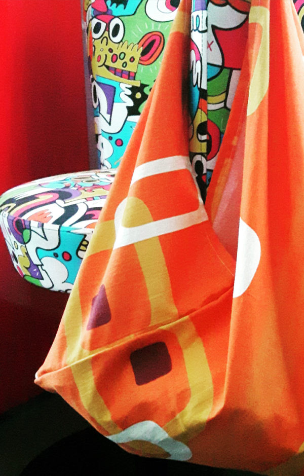 sac origami orange