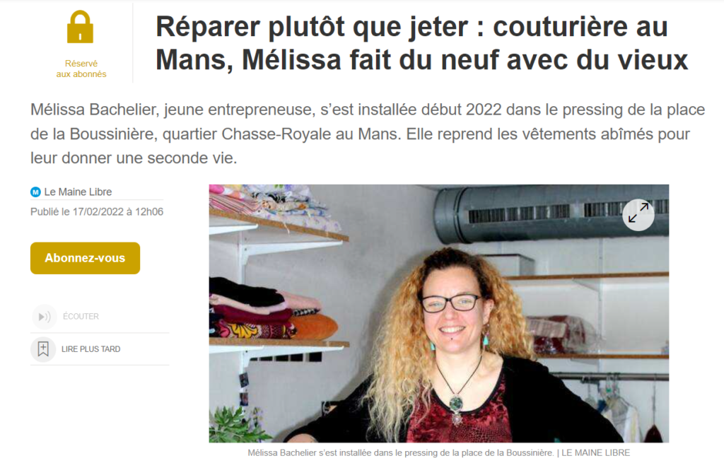 Réparer plutôt que jeter article ouest france