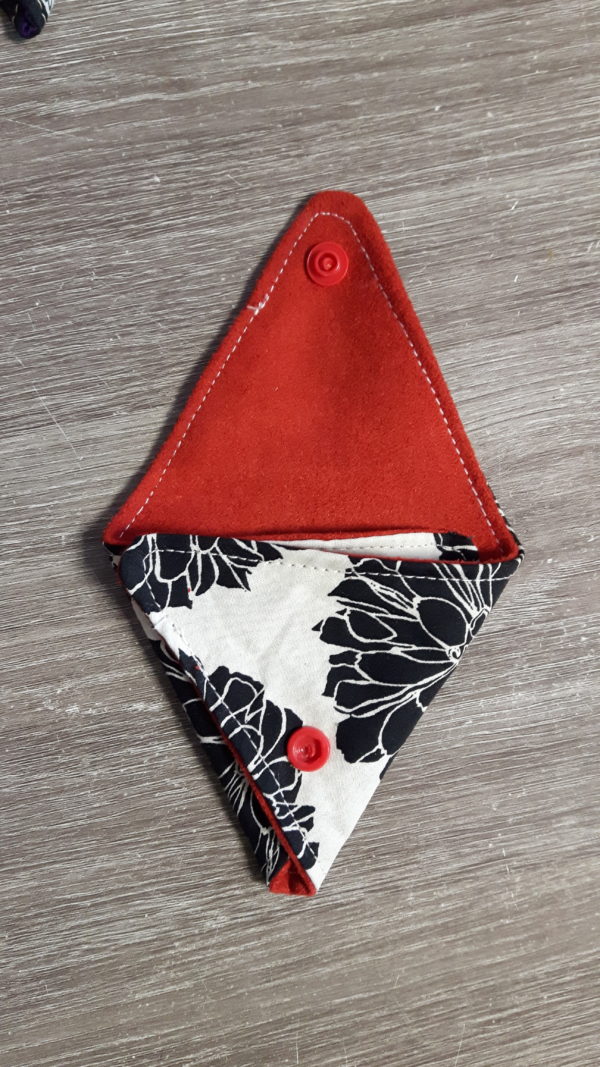 Porte monnaie origami avec pivoines