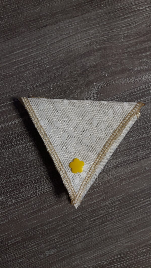 Porte monnaie origami doré