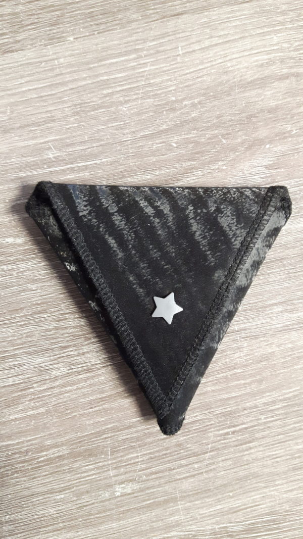 Porte monnaie origami vinyle noir